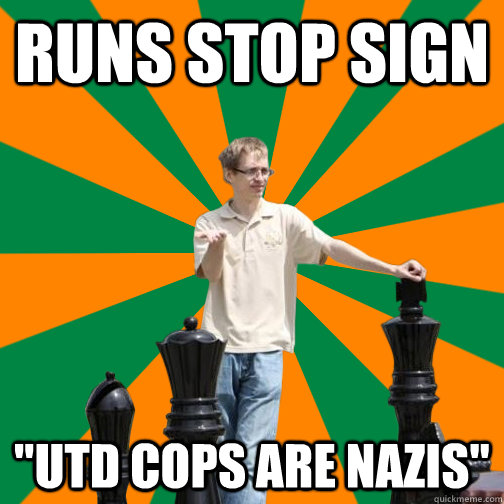 runs stop sign 
