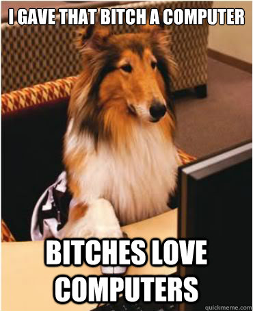 I gave that bitch a computer bitches love computers - I gave that bitch a computer bitches love computers  Internet Reveille