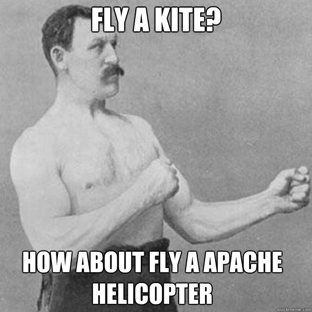 Fly a Kite? how about fly a Apache Helicopter - Fly a Kite? how about fly a Apache Helicopter  Misc