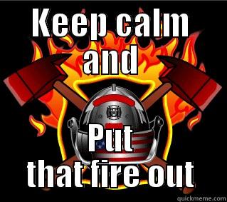 FIRE OUT - KEEP CALM AND PUT THAT FIRE OUT Misc