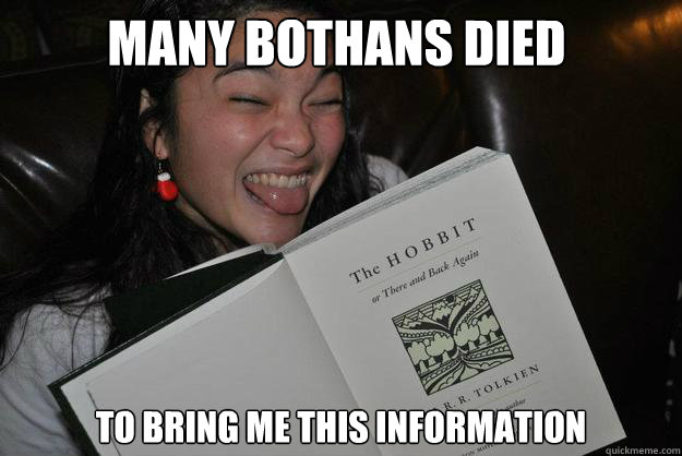 Many Bothans Died to bring me this information - Many Bothans Died to bring me this information  Bookworm