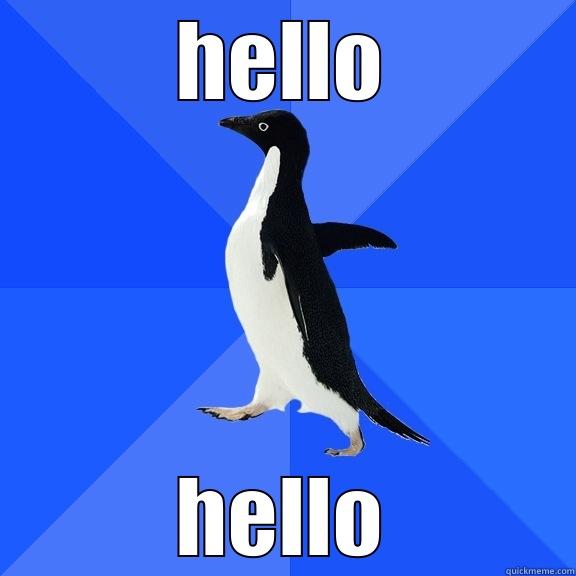 HELLO HELLO Socially Awkward Penguin