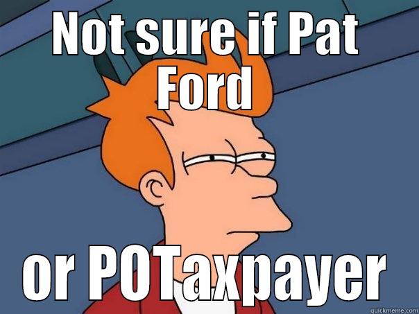NOT SURE IF PAT FORD OR POTAXPAYER Futurama Fry