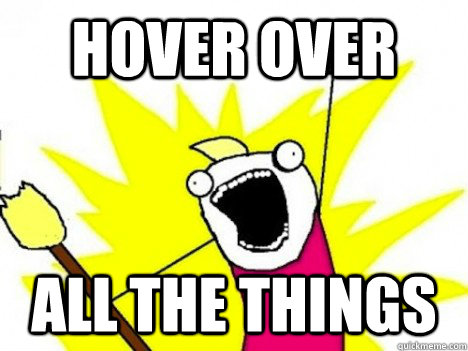 HOVER OVER ALL THE THINGS - HOVER OVER ALL THE THINGS  Misc