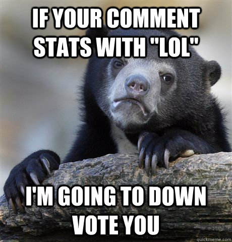 If your comment stats with 