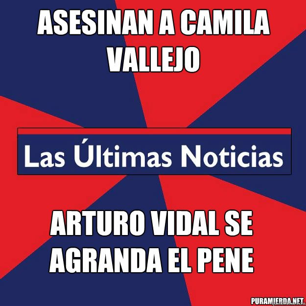 asesinan a camila vallejo arturo vidal se agranda el pene  
