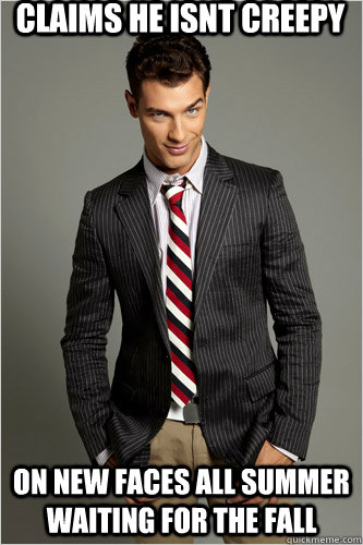 claims he isnt creepy on new faces all summer waiting for the fall  Hamilton Hypocrite