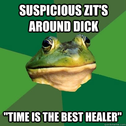 Suspicious zit's around dick 