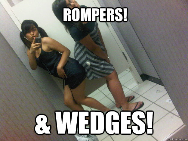 rompers! & wedges! - rompers! & wedges!  rompers