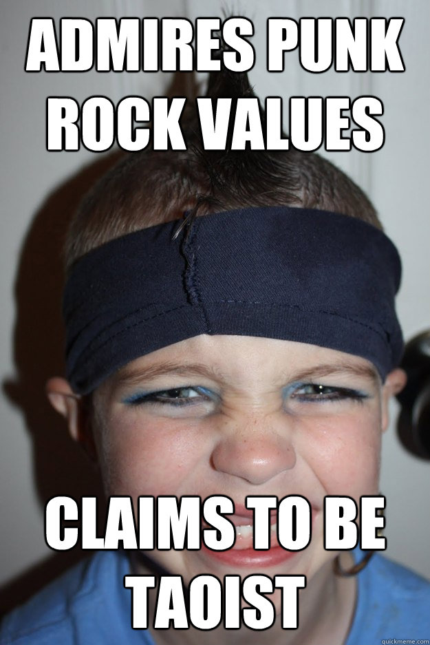 admires punk rock values claims to be taoist   Punk Faker