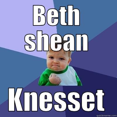BETH SHEAN KNESSET Success Kid
