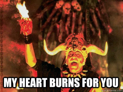 My Heart burns for you - My Heart burns for you  Indiana Jones and Temple of Doom Heart Scene