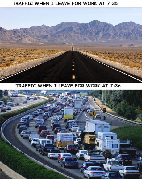I will never understand this traffic phenomenon... -   Misc