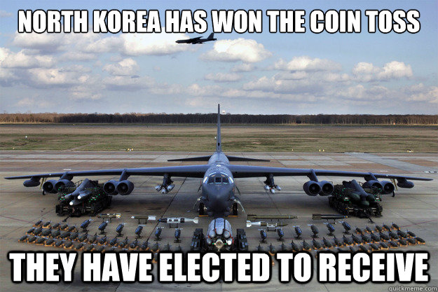 north korea has won the coin toss they have elected to receive - north korea has won the coin toss they have elected to receive  North Korea