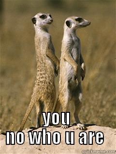  YOU NO WHO U ARE  Misc
