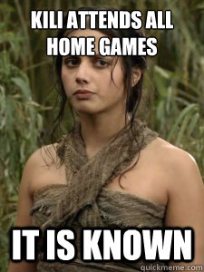 Kili attends all home games it is known  it is known