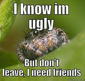 I KNOW IM UGLY BUT DON'T LEAVE, I NEED FRIENDS Misunderstood Spider