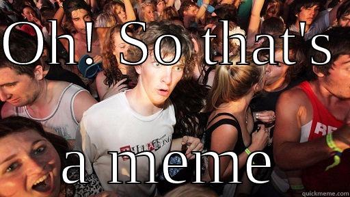 OH! SO THAT'S  A MEME Sudden Clarity Clarence