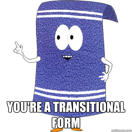  You're a Transitional form -  You're a Transitional form  Misc