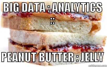 BIG DATA : ANALYTICS ::  PEANUT BUTTER : JELLY Misc