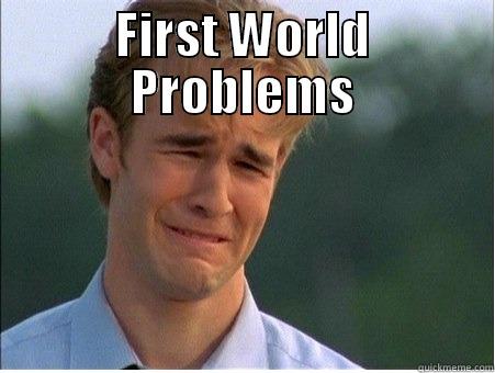 FIRST WORLD PROBLEMS  1990s Problems