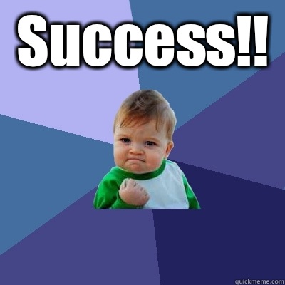 Success!!   Success Kid