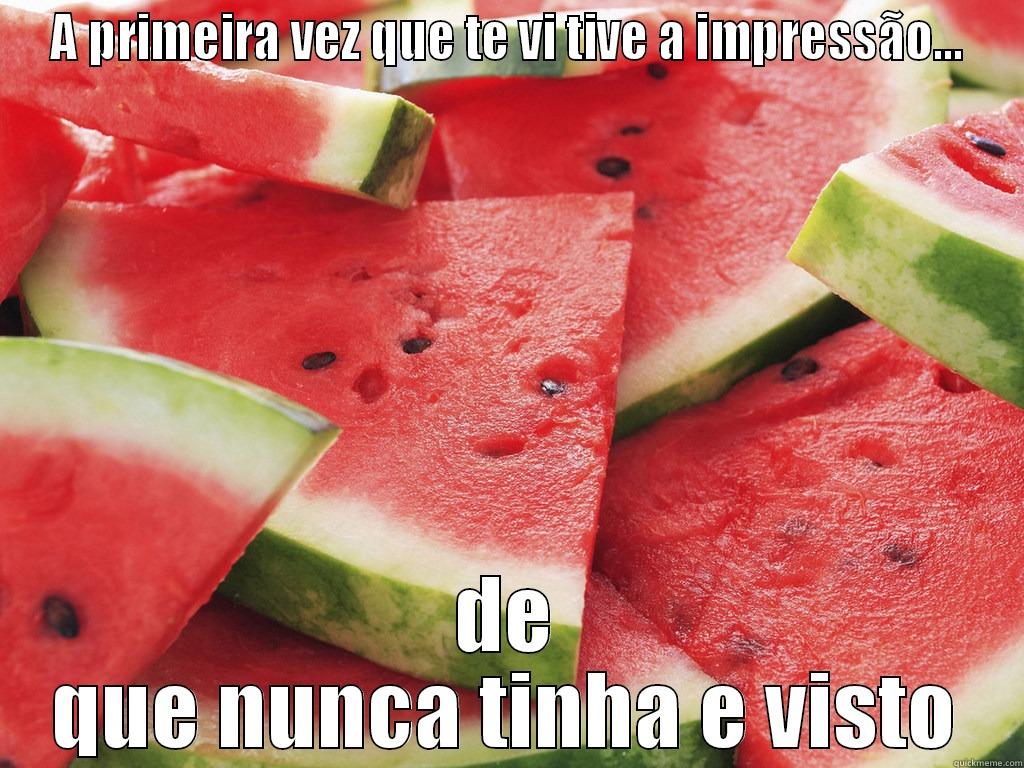A PRIMEIRA VEZ QUE TE VI TIVE A IMPRESSÃO... DE QUE NUNCA TINHA E VISTO Misc
