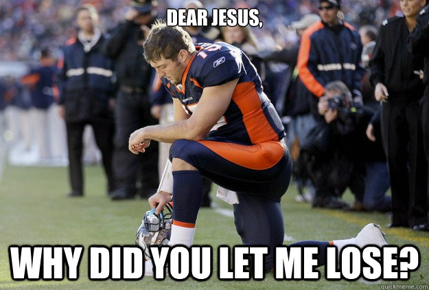 Dear Jesus, Why did you let me lose?  