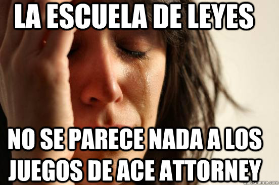 La escuela de Leyes No se parece nada a los juegos de ace attorney  First World Problems