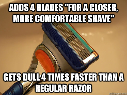Adds 4 blades 
