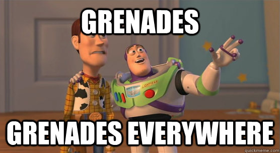 Grenades grenades everywhere  Toy Story Everywhere