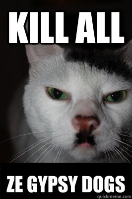 Kill all ze gypsy dogs - Kill all ze gypsy dogs  Hitler cat