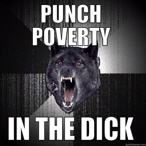 PUNCH POVERTY IN THE DICK Insanity Wolf