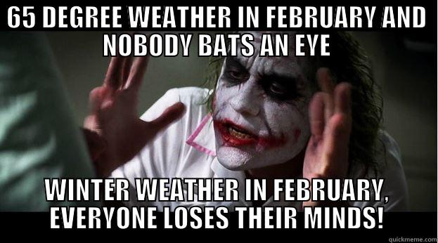 Tennessee Weather - 65 DEGREE WEATHER IN FEBRUARY AND NOBODY BATS AN EYE WINTER WEATHER IN FEBRUARY, EVERYONE LOSES THEIR MINDS! Joker Mind Loss