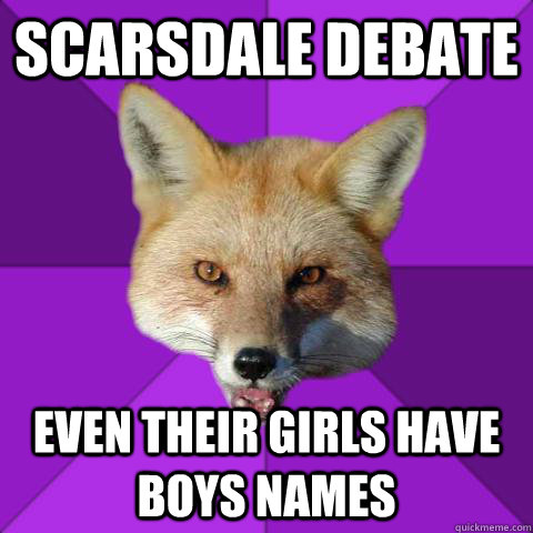 Scarsdale debate even their girls have boys names  Forensics Fox