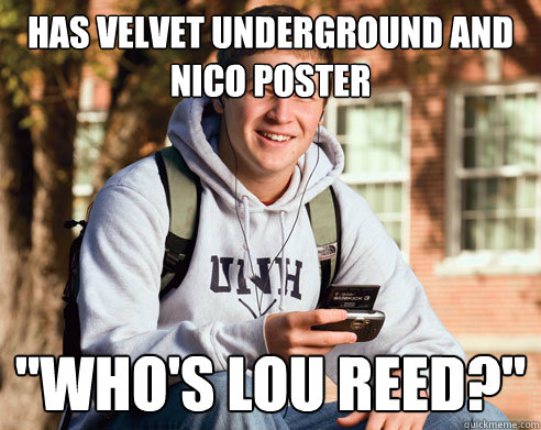 Has velvet underground and nico poster 