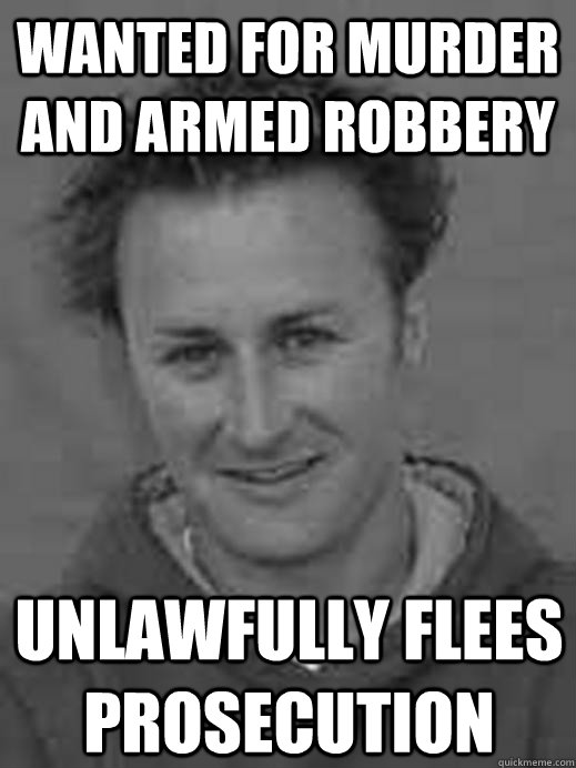 Wanted for murder and armed robbery Unlawfully flees prosecution - Wanted for murder and armed robbery Unlawfully flees prosecution  Jason Derek Brown