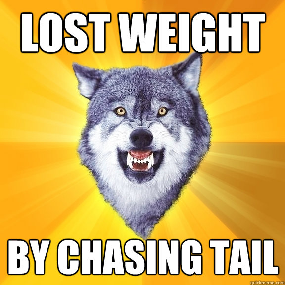 lost WeIGht By ChasIng Tail  Courage Wolf