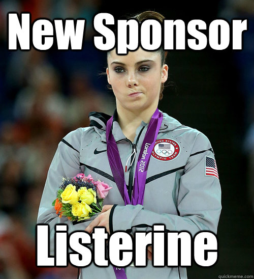 New Sponsor Listerine  McKayla Not Impressed