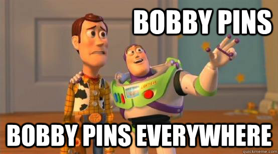 bobby pins bobby pins everywhere  Buzz Glitter