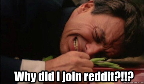 Why did I join reddit?!!?  