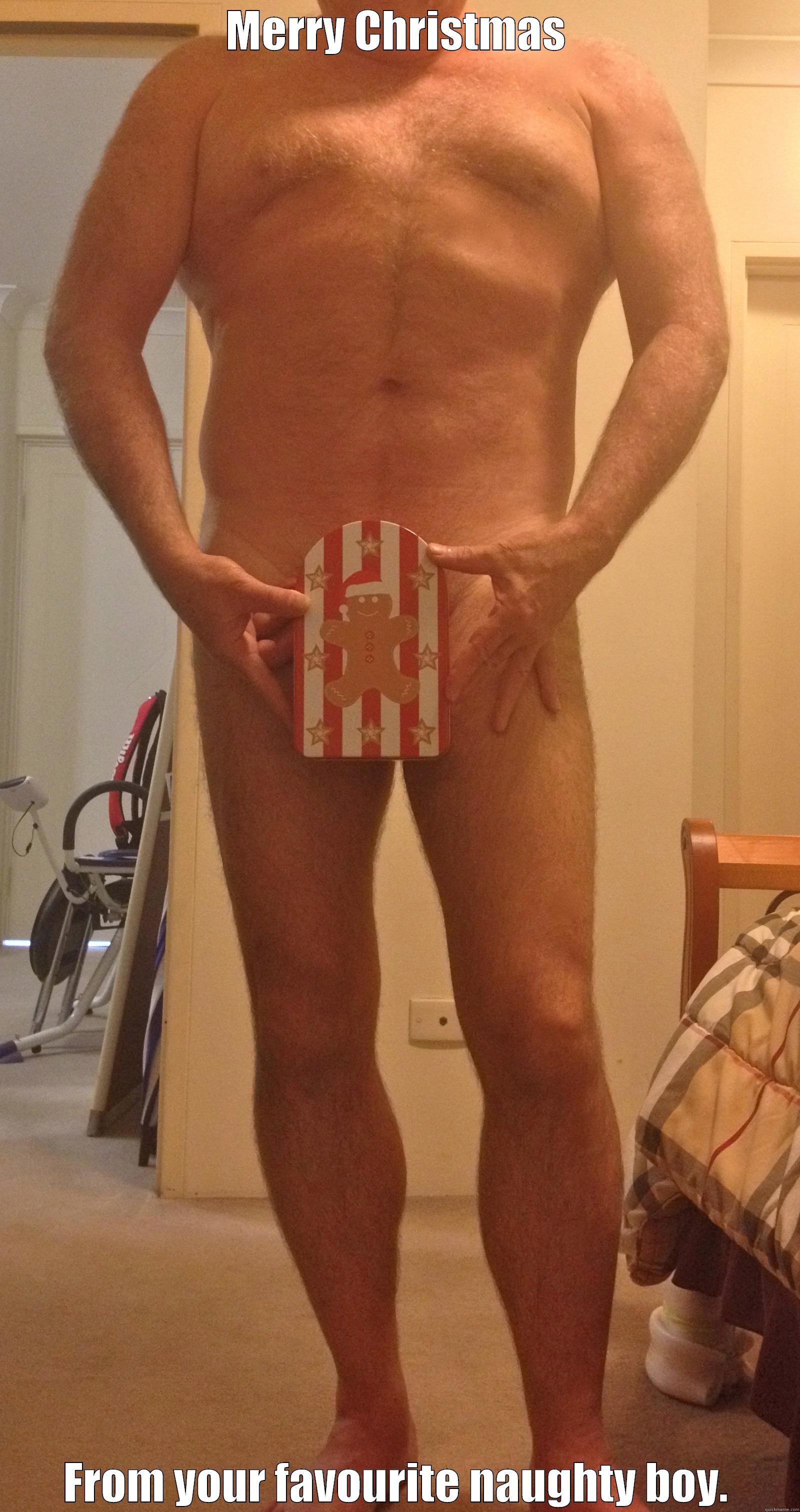 happy christmas from me - MERRY CHRISTMAS FROM YOUR FAVOURITE NAUGHTY BOY. Misc