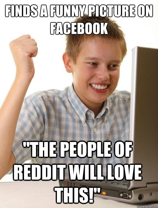 Finds a funny picture on Facebook 
