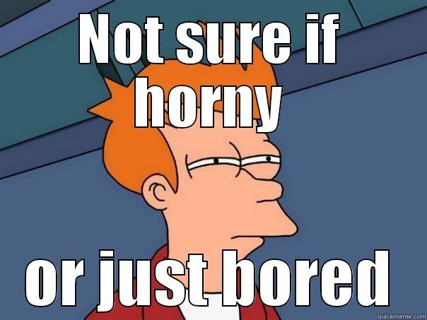NOT SURE IF HORNY OR JUST BORED Futurama Fry