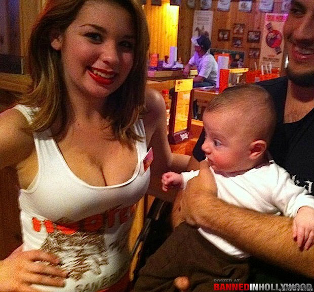   -    Baby Stares At Boobs