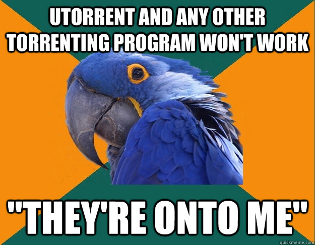 uTorrent and any other torrenting program won't work 