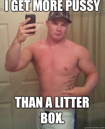 I get more pussy THAN A LITTER BOX. - I get more pussy THAN A LITTER BOX.  Meme
