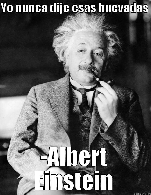 nunca dije - YO NUNCA DIJE ESAS HUEVADAS  -ALBERT EINSTEIN Einstein