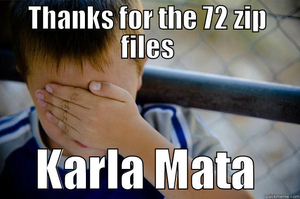 THANKS FOR THE 72 ZIP FILES KARLA MATA Confession kid