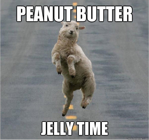 Peanut Butter Jelly Time Caption 3 goes here - Peanut Butter Jelly Time Caption 3 goes here  Dancing Sheep